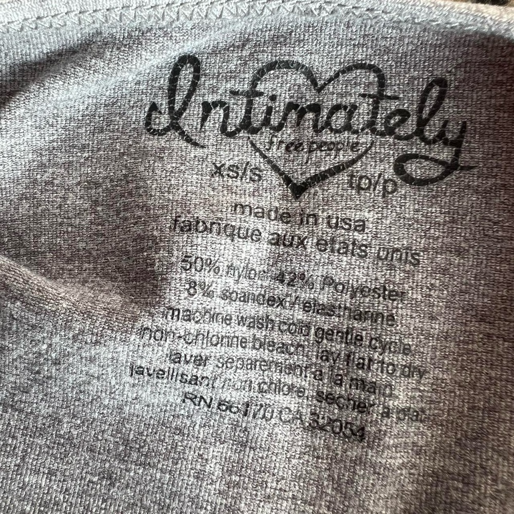 Free People Gray Crop Top - Picture 2 of 2